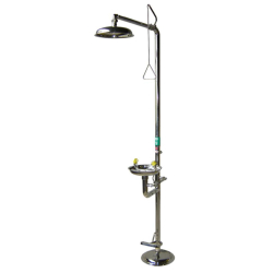 Combiné Douche et Laveur d’Yeux sur Pied avec Pédale - Inox - DPL62
