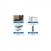 Accessoires pour vestiaire en mélaminé