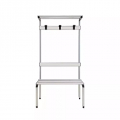 Banc en aluminium avec partie supérieure