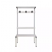 Banc en aluminium avec partie supérieure