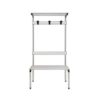 Banc en aluminium avec partie supérieure