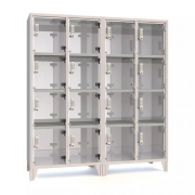 Porte en plexiglass gris Casier Vestiaire – Robuste, moderne et sécurisée