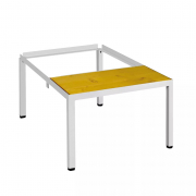 Socle-banc avec assise pleine pour vestiaire métallique