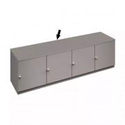 Top métallique pour vestiaire, acier robuste gris, 450 à 2250 mm