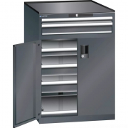 LISTA  - Armoire à tiroirs 36x36E avec serrure à code