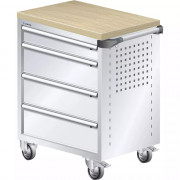 LISTA - Chariot d'atelier 36x27E avec dessus en hêtre