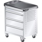 LISTA - Chariot d'atelier 36x27E avec dessus en plastique ABS