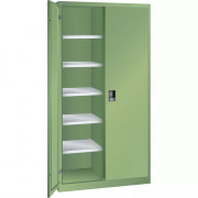 Armoire à portes battantes étroite en tôle pleine ou à fenêtre transparente