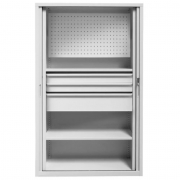 Armoire d'atelier à portes rideaux personnalisables