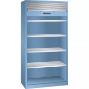 LISTA - Armoire à rideau basse 1000 x 580 x 1950