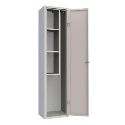 Armoire à Balai Monobloc - Gris - H  1800mm - Acier