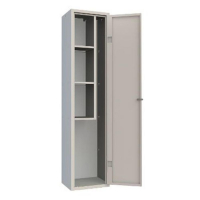 Armoire à Balai Monobloc - Gris - H 1800mm - Acier Armoire à Balai Monobloc - Gris - H 1800mm - Acier