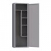 Kit étagère et porte-balais gauche pour armoire Aluzinc