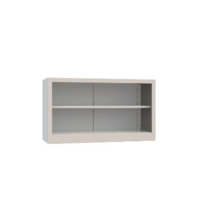 Armoire Casiers Bureau - Portes & Etagères Réglables - Gris - ARMET