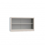 Armoire Casiers Bureau - Portes & Etagères Réglables - Gris - ARMET