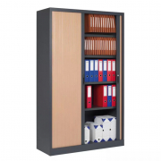 Armoire de bureau à portes à rideaux