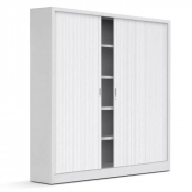 Armoire de bureau à rideaux, 2 portes – démontée