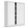 Armoire de bureau à rideaux, 2 portes – démontée