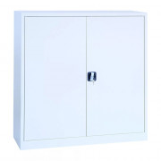 Armoire de bureau basse à portes battantes PVC