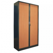 Armoire de bureau haute à portes à rideaux PVC