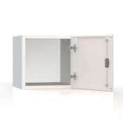 Armoire de bureau monobloc sans socle, acier peint époxy, 1 ou 2 portes RAL 9038