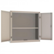Armoire de Bureau Monobloc  sur socle - 1000x450x1000mm - Gris  - ARMET