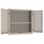 Armoire de Bureau Monobloc  sur socle - 1000x450x1000mm - Gris  - ARMET