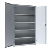 Armoire de Bureau Monobloc  sur socle - 1180x450x2000mm - Gris  - ARMET