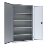 Armoire de Bureau Monobloc  sur socle - 1180x450x2000mm - Gris  - ARMET