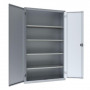 Armoire de Bureau Monobloc  sur socle - 1180x450x2000mm - Gris  - ARMET