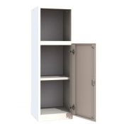 Armoires de Bureau Monobloc - 3 Cases - 450x450x1400mm - Blanc - ARMET