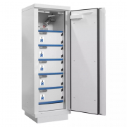 Armoire 1 porte à compartiments pour le stockage de batteries lithium