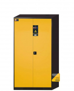 Armoire pour produits dangereux avec rétention 30 L et résistance 30 min comportant une box