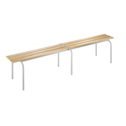 Banc empilable avec assise 3 lattes bois verni 2000 mm