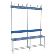 Banc vestiaire combiné acier/phénolique simple