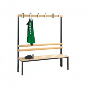 Banc vestiaire simple pratique et solide sans grille porte-chaussures