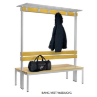 Banc-penderie simple et double face