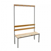 Bancs Vestiaire Porte Manteaux Patères Simple ou Double Face - 2 à 8 Places - Bois & Acier