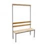 Bancs Vestiaire Porte Manteaux Patères Simple ou Double Face - 2 à 8 Places - Bois & Acier