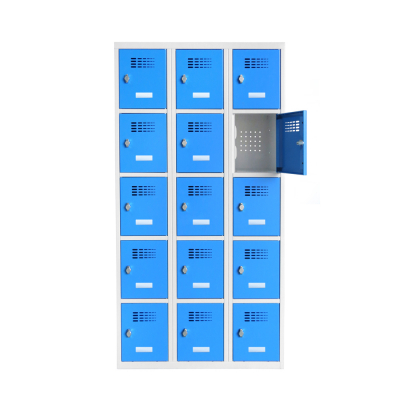 Vestiaire multicases 5 cases électrifié portes en métal