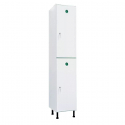 Vestiaire multicases en PVC avec 2 cases par colonne
