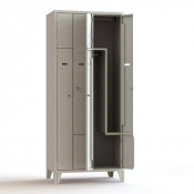 Vestiaire métallique série VL, acier robuste multi-colonnes avec fente courrier et tiroir sécurisé