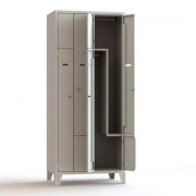 Vestiaire métallique série VL, acier robuste multi-colonnes avec fente courrier et tiroir sécurisé