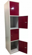 Casier scolaire 1 colonne de 4 cases