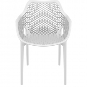 Chaise Empilable Intérieur/Extérieur ARO  - Blanc - Polypropylène