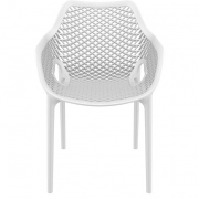 Chaise Empilable Intérieur/Extérieur ARO  - Blanc - Polypropylène