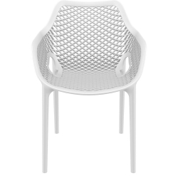 Chaise Empilable Intérieur/Extérieur ARO  - Blanc - Polypropylène