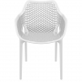 Chaise Empilable Intérieur/Extérieur ARO  - Blanc - Polypropylène