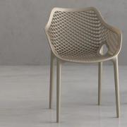 Chaise Empilable Intérieur/Extérieur ARO - Taupe - Polypropylène