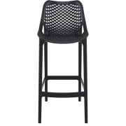Chaise Haute Intérieur & Extérieur - Noir - Polypro -  ARO-H/NOIR CARAY